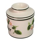 L  Tremain Butter Bell Crock Keeper Pink Floral French Style Beurre Vintage 1997