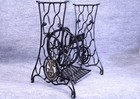 Singer Cast Iron Treadle Sewing Machine Cabinet Base Stand   restored 