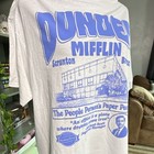 The Office Dunder Mifflin Scranton Branch White Graphic T-shirt Size L