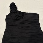 Sophia Dress Size 14 Black Evening Cocktail Sheath  Special Event Pleated Floral