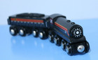 Circo Wooden Railroad Train Black Car Set Cargo Magnetic Brio Thomas Compatible