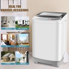 Washing Machine 20lbs Full-automatic Portable Washer W  Drain Pump Led Display-