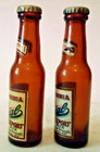 Vtg West Viginia Special Export Mini Beer Bottles Salt   Pepper Shakers Rare Fx