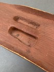 Superb Australian Aboriginal Central Desert Fluted Shield W Ochre Rubbed Surface