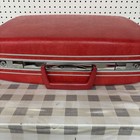Vintage Samsonite Silhouette Suitcase Hardcover Carry On Red 20x15x8 No Key