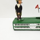 Vintage Style Mechanical Cast Iron Golfer Bank Putting Green Caddy Coin Bank