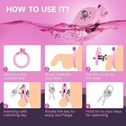 Flat Sissy Chastity Cage Device  Inverted Negative Lock With 4 Rings   Belt  Sm