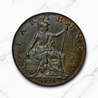 1923          Great Britain Farthing George V Free Shipping 