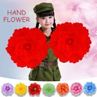 2x Kindergarten Dance Handflower Props Peony Opening Ceremony Performance 55cm