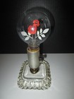 Vintage Aerolux Style Neon Orange Flowers   Glass Lamp  1