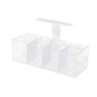 Aquaponic Fish Tank 4-grid Desktop Fish Tank Rectangle Acrylic Betta Fish Tank