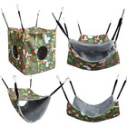4pcs Ferret Rat Hammock Set Guinea Pig Hideout Bed soft Hamster Toys