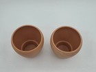 Luna Orchid Terracotta Planters Marbled Clay Pots Indoor Outdoor Decor Set Of 2