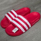 Adidas Men s Originals Adilette 22 Stripe 3d Topography Slides Sandal Size 9 Red