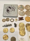 Vintage Junk Drawer Lot Commemorative Coins Pinbacks 