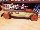 Nice Vintage Early 1920 s Nonpareil  Tin  Wind Up  Touring Car W  Driver