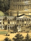 1871 Washington Dc Vintage Old Panoramic City Map - 24x36