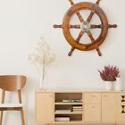Nautical Wheel Wall Ships Brass Boat Decor Antique Vintage 24   Finishing Seas