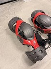 Asterisk Cell Knee Brace Protection System Pair Red black Motocross- Adult