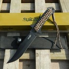 10 75  Tactical Survival Sawback Full Tang Fixed Blade Knife Hunting W  Sheath