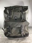 Swiss Army 1980s Rubberized Nylon   Leather Green Mountain Rucksack Bag Vintage