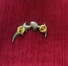 Avenged Sevenfold Pewter Lapel Pin Vintage 2 5x1 5 Skull Bat Red Eyes Rare