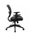 Professional Dark Air Grid Back Manager Office Star Office Chair  Leather Black