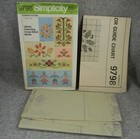 Simplicity 9798 Cross Stitch Transfer Pattern Flowers Floral Motif Vtg 70s Uncut