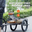 Bike Cargo Trailer Bicycle Carrier Storage Cart 275 Lbs Load Carbon Steel