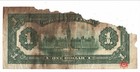 1917 Dominion Of Canada 1  No Seal P-313723 - F vf - Major Damage B v 215 
