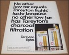 1978 Tareyton Lights Cigarettes Print Ad Advertisement Vintage Us Army Growing