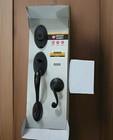 New Kwikset Shelburne Venetian Bronze Front Door Lock Set Lido Handle