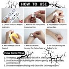 2 Sheets Large Black Lightning Bolt Temporary Tattoos Waterproof Body Stickers U