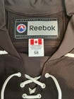 New Brown Authentic Reebok Ahl Hershey Bears Hockey Jersey W fight Strap 58