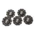 Set Of 5 Western Horseshoe And Berry Conchos  1-1 2    Screw Back  38mm
