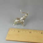 Vintage Figural Solid 800 Silver Lucky Trunk Up Elephant Figurine Tuscany Italy