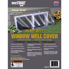 New Rectangular Window Well Cover 44 X 12 In Clear Plastic Egress Rain Guard