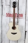 Yamaha Apx600 Thinline Cutaway Acoustic Electric Guitar Vintage White Finish