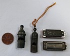 Vintage Miniature Whistle And Harmonica Lot Dime Store Gumball Prize