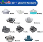 18pcs Carbon Filters And Foam Pre-filter Replacement Set Compatible With Petsafe