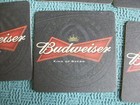 4  Budweiser Cardboard Coasters  10