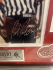 Bob Probert Rare Signed Framed 19 1 4  X  16 1 4  Fight Photo   Game Tix Jsa Coa