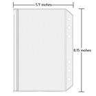 Antner 12 Pieces A5 Binder Pockets Bundle   A5 Pu Leather Notebook Binder  bl   