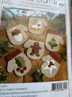 Warm Hands Mitten Ornament Kit 6 Felt Christmas Kit K0811 New Sealed