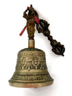 Vintage Tibetan Brass Bell   Vajra   Dorje Buddhist Meditation Healing Yoga