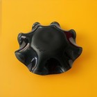 Vintage Walt Disney Disneyland Souvenir Scalloped Dark Glass Dish