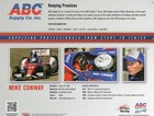 2012 -  Irl Hand Signed  autographed  Hero Card - Mike Conway - 8 x10 