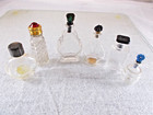 Lot Of 6 Vintage Miniature Mini Perfume Bottles Empty Includes Lanvin And Enjoli
