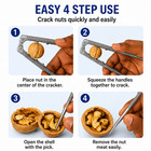 3pc Nutcracker Seafood Cracker Set 2 Picks Crab Lobster Shell Nut Tool