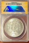 1885-o Morgan Silver Dollar Graded Ms62 Anacs